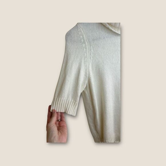 By Anthropologie Kimberly Turtleneck Sweater Short Sleeve Size Medium - Picture 5 of 7